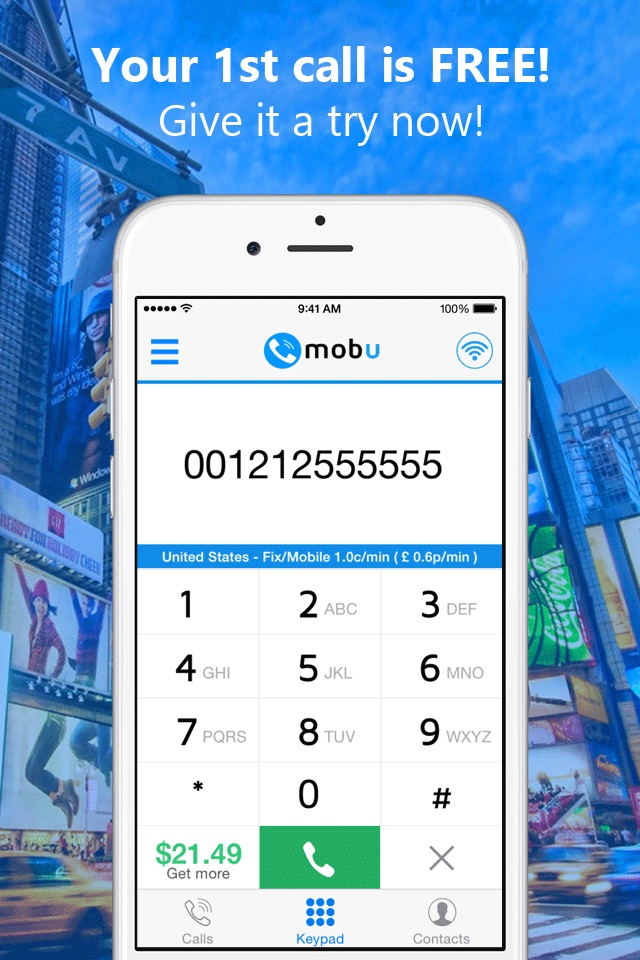 Mobu - International Calls App screenshot 2
