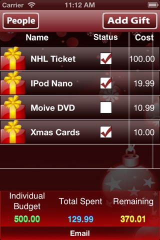 Christmas Budget screenshot 3