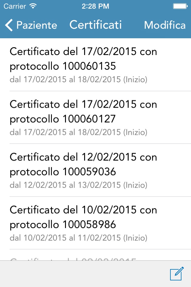 Certificati screenshot 3