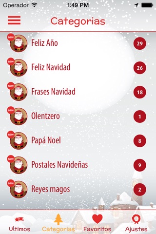 SMS Navidad 2015 PRO: Descubre la app de humor navideño y felicitaciones de navidad más divertida screenshot 2