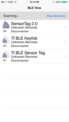 Screenshot 1 BLE View iphone