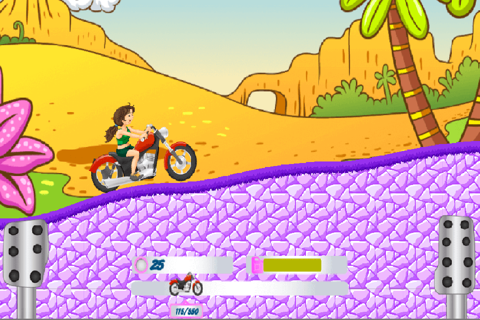 Biker Girl Racing Game screenshot 2