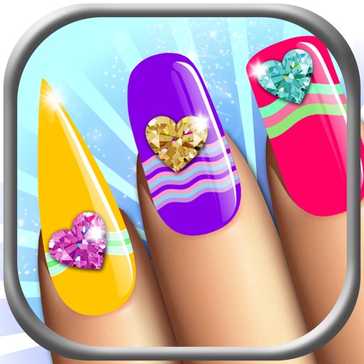 Manicure in Stylish Salon – Acrylic Nail Polish with Fancy Glow and Neon Design for Glamorous Girls iOS App