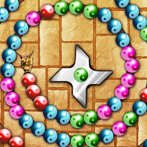 Crazy Ninja Bubble Shooter Pro - cool marble matching game icon