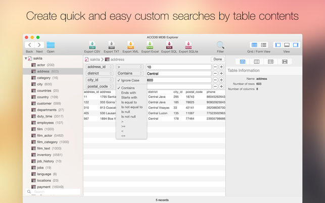 ‎ACCDB MDB Explorer - Open, view & export Access files Screenshot