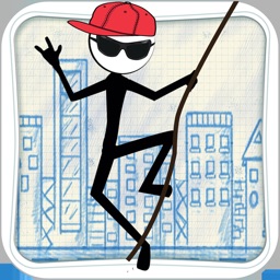 Stick-man Swing Adventure: Tight Rope And Fly