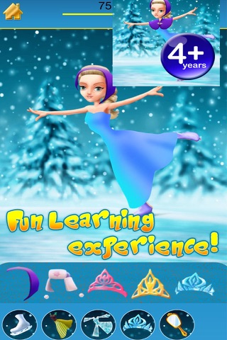 My Ice Skating Snow Princesses Draw And Copy Game - Advert Free App screenshot 2