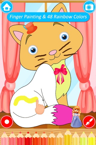 Paint & Dress up your animals- drawing, coloring and dress up game for kids screenshot 4
