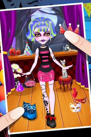Monster Girls Makeover - Highschool Fashion Salon Game screenshot 3