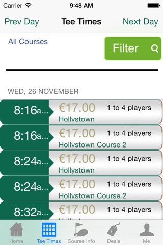 Hollystown Golf Club Tee Times screenshot 2