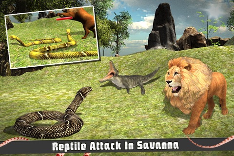 Snake Attack Simulator 3D - Deadly Python Simulation Game in Savanna Wildlife Forest screenshot 2