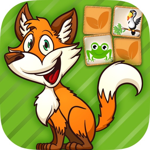 Animal memory: games for brain training for kids Icon