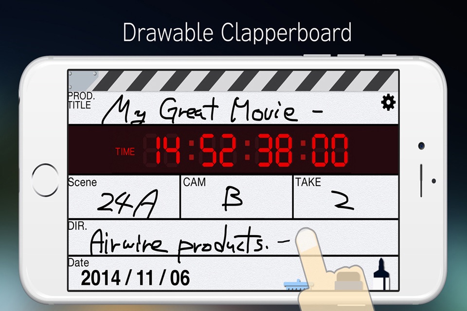 ClapperPod SP -Drawable Clapperboard- for iPhone screenshot 2