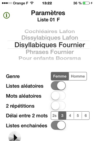 Audiométrie Vocale screenshot 2