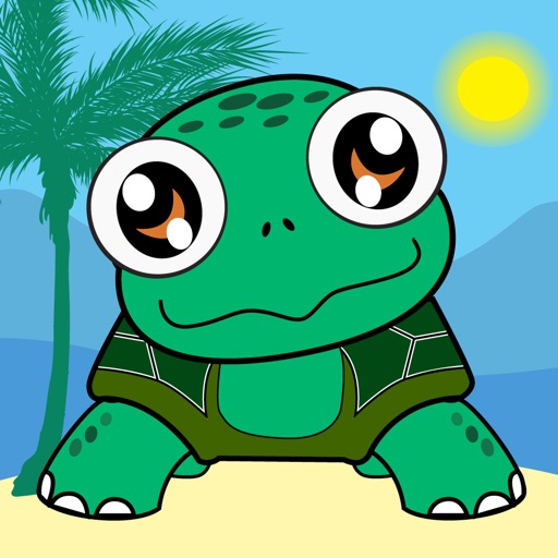 Cute Turtle Runner - Animal Running Game on the Beach Icon