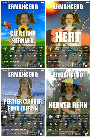 ERMAHGERD! Weather screenshot 2