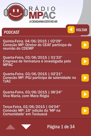 Rádio MPAC screenshot 2