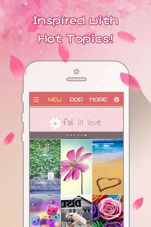 Girly Wallpapers - Adorable Backgrounds and Themes for iPhone and iPod touch screenshot 3