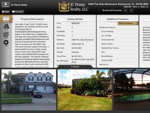 JC Penny Realty for iPad screenshot 3