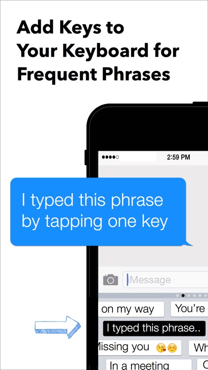 My Phrases Keyboard - for iOS 8 screenshot-0
