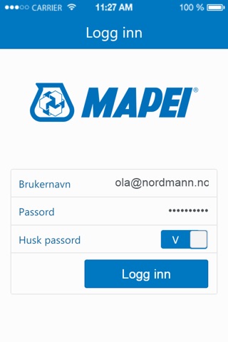 Mapei - app for ansatte screenshot 2