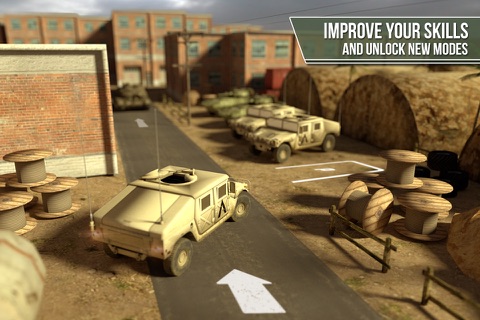 Truck simulator PRO -  Army trucker edition - Test drive and park real military car, plane and tank screenshot 2