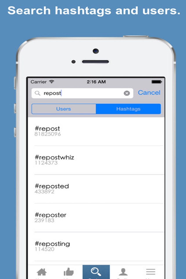 Social Repost - Photo and Video Reposter Instarepost Whiz App screenshot 3