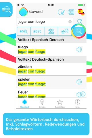 Spanisch <> Deutsch Wörterbuch screenshot 2