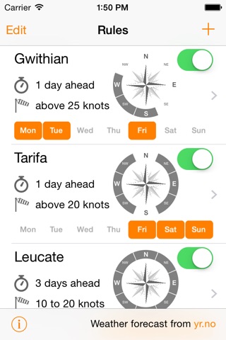 WindPush - Wind Forecast Notifier screenshot 2