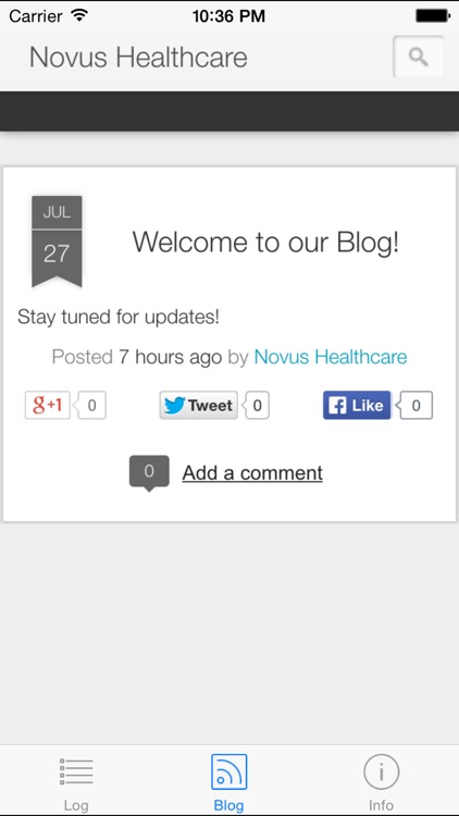 Novus Healthcare: Log Volunteer Hours and Stay Up to Date with Novus News