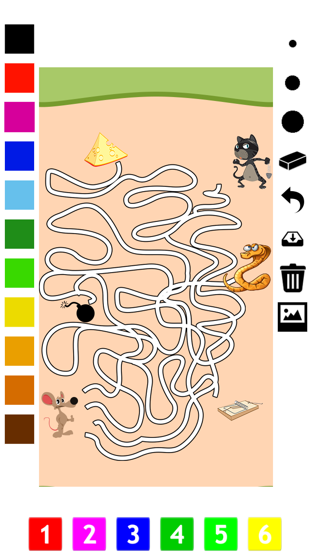 アクティブ！塗り絵の本 迷路と迷路を持つ子どものための動物の学習ゲームのおすすめ画像3
