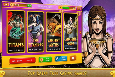 Greek Titan Casino Slots GRAND - The Olympus Gods Lucky 777 Slot Machine Games screenshot 2