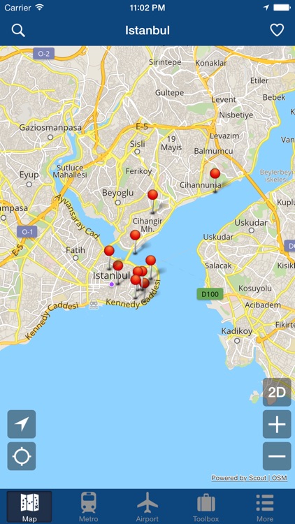 Istanbul Offline Map - City Metro Airport and Travel Plan