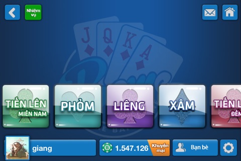 Beme - Game bài Tiến Lên, Phỏm, Xâm, Binh screenshot 2