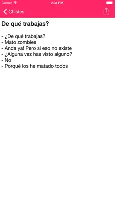 Captura de Pantalla 2 Chistes Gratis iphone