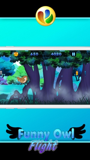 有趣的貓頭鷹飛行 - 免費兒童遊戲, Funny Owl Flight - Free Game For Children(圖3)-速報App