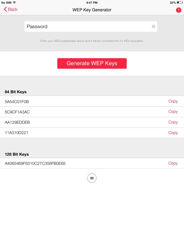 WEP Secure Pro HD - WEP Keygen