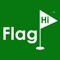 FlagHi™ is a first-of-a-kind golf smartphone technology that calculates a new carry distance for each of your golf clubs based on the current playing conditions