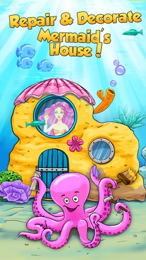 Mermaid Ava Hair Care, Make Up Salon and Dress Up - Kids Gam(圖3)-速報App