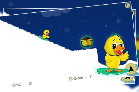 Snowboard Ice Duck : The Winter Cute Animal Fun Fast Race - Free screenshot 4