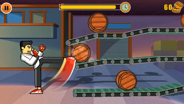 Barrel Kick Fighter 2: An addictive arcade style action free game, game for IOS