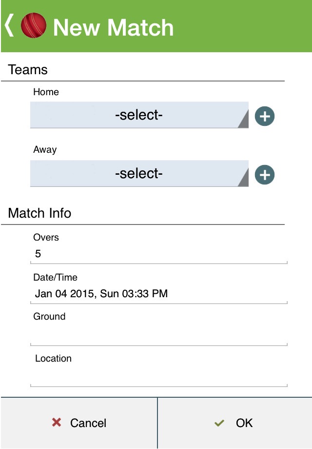 Chauka Cricket Scoring App screenshot 2