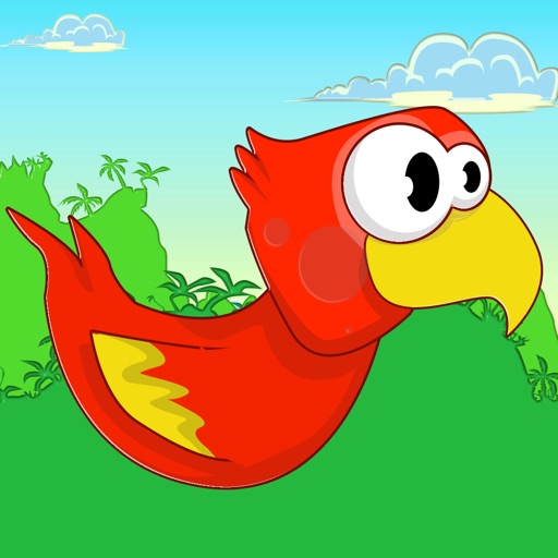 Parrot Noah the Flappy Fool - Extra Stupid Humming Bird in the African Rainforest Getaway iOS App