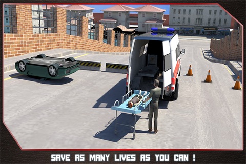 911 Rescue Ambulance Van - Drive Rush For Medical Emergency Parking screenshot 4
