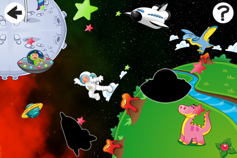 A Find the Shadow Game for Children: Learn and Play with in an Outer Space screenshot 2