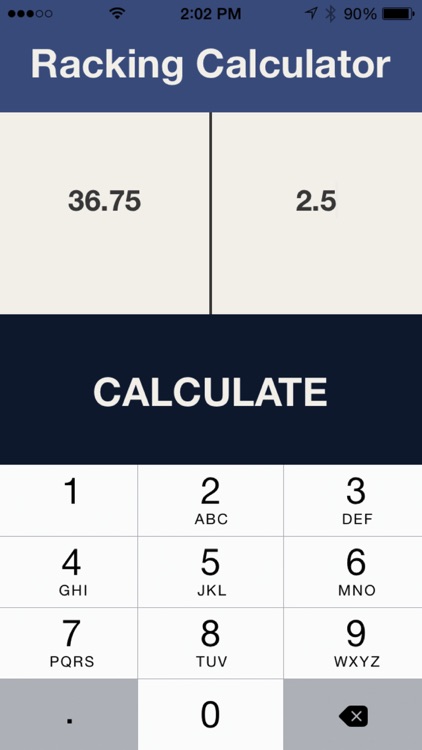 Racking Calculator