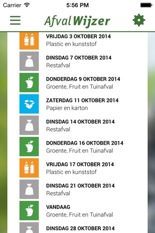 Afvalwijzer screenshot 3