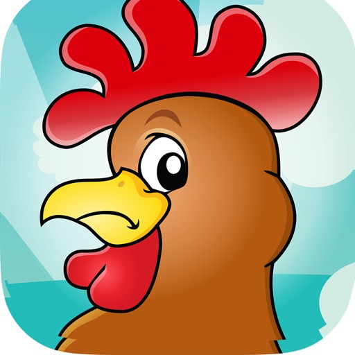 Rooster Jumpy. Happy Chicken Jump In The Hoppy Adventure Icon