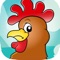 Rooster Jumpy. Happy Chicken Jump In The Hoppy Adventure