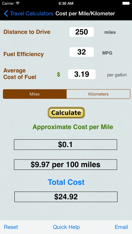 Automobile Trip Calculators & Converters screenshot-3